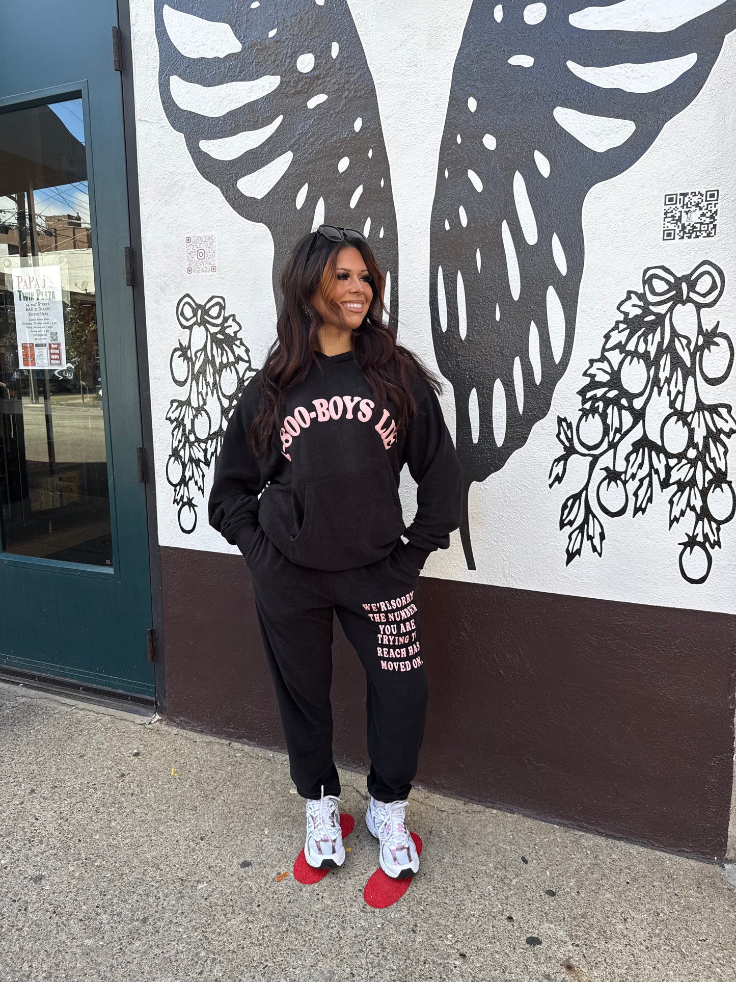 Boys Lie Black 1-800 Sweats