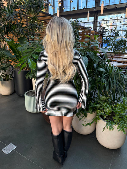 Never Ends Striped Mini Dress