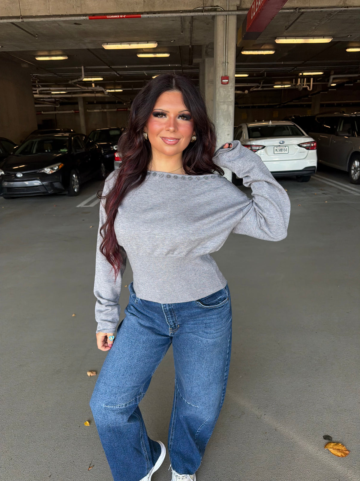 Button Up Gf Sweater