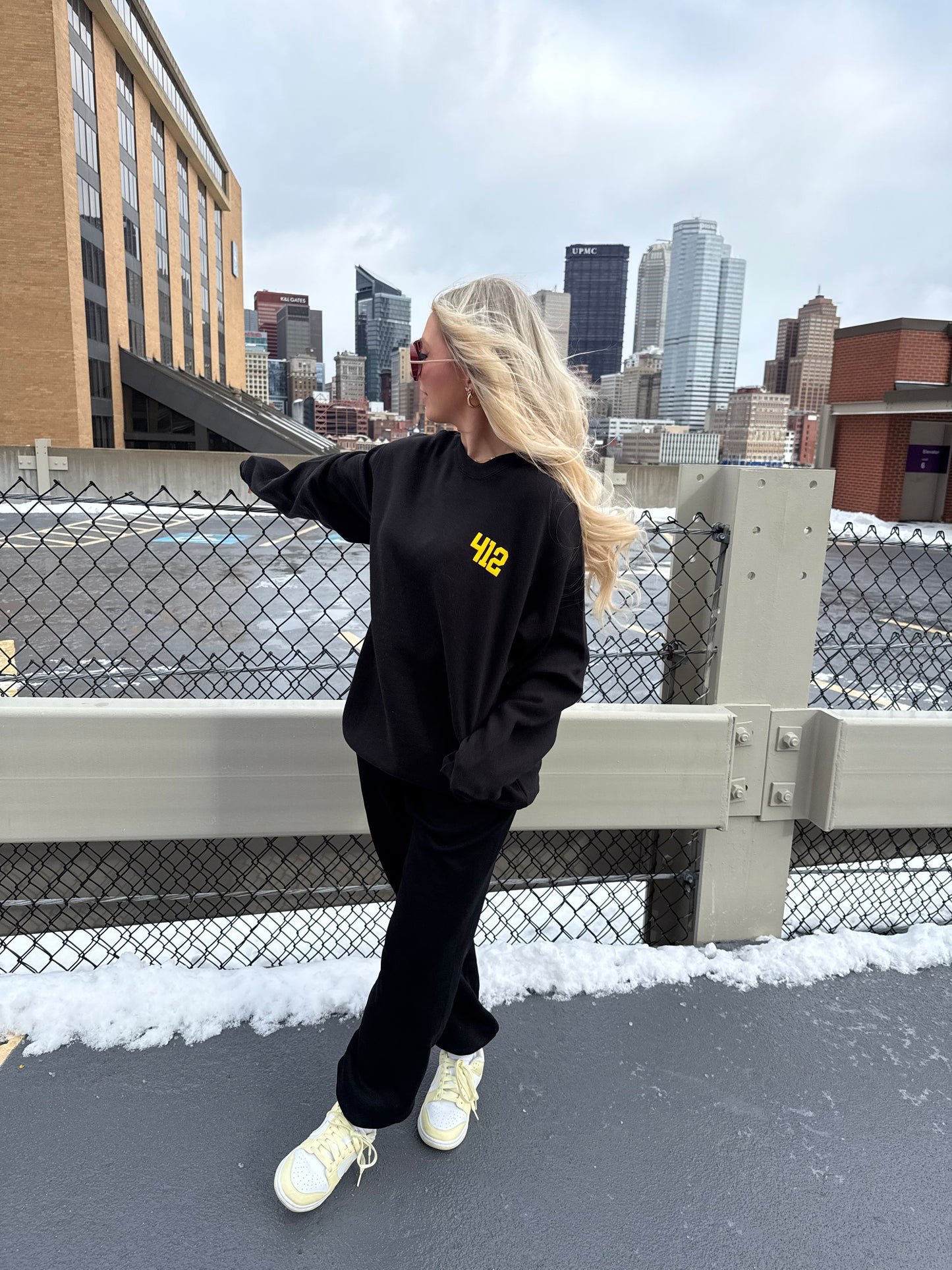 412, W/ Love PGH in Black/Yellow