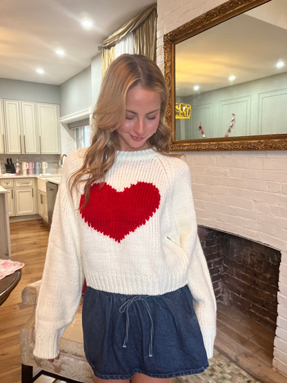 Hollow Heart Sweater