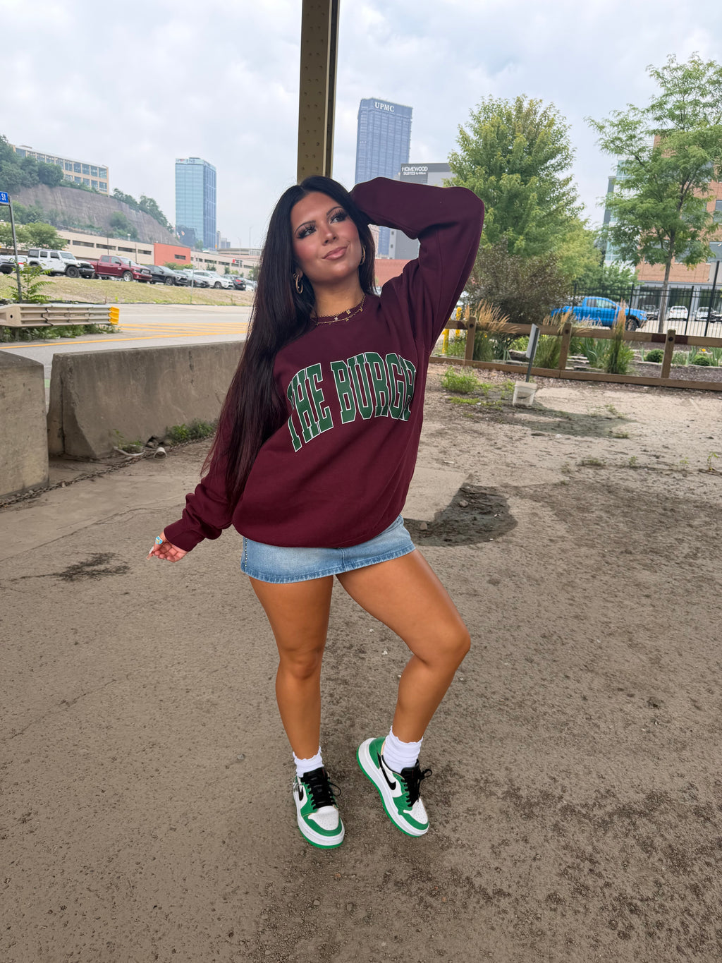 The Burgh 412 Crew Maroon/Green