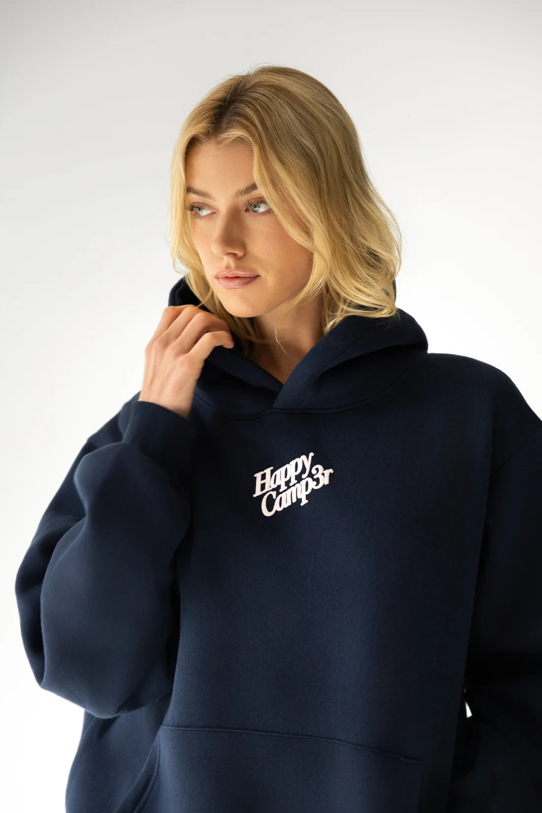 Happy Camp3r Puff Series Hoodie Navy