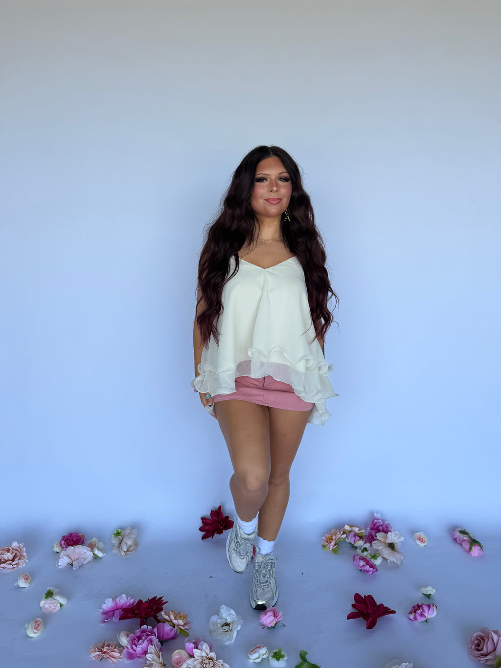 Honeybee Tank in Cream FINAL SALE