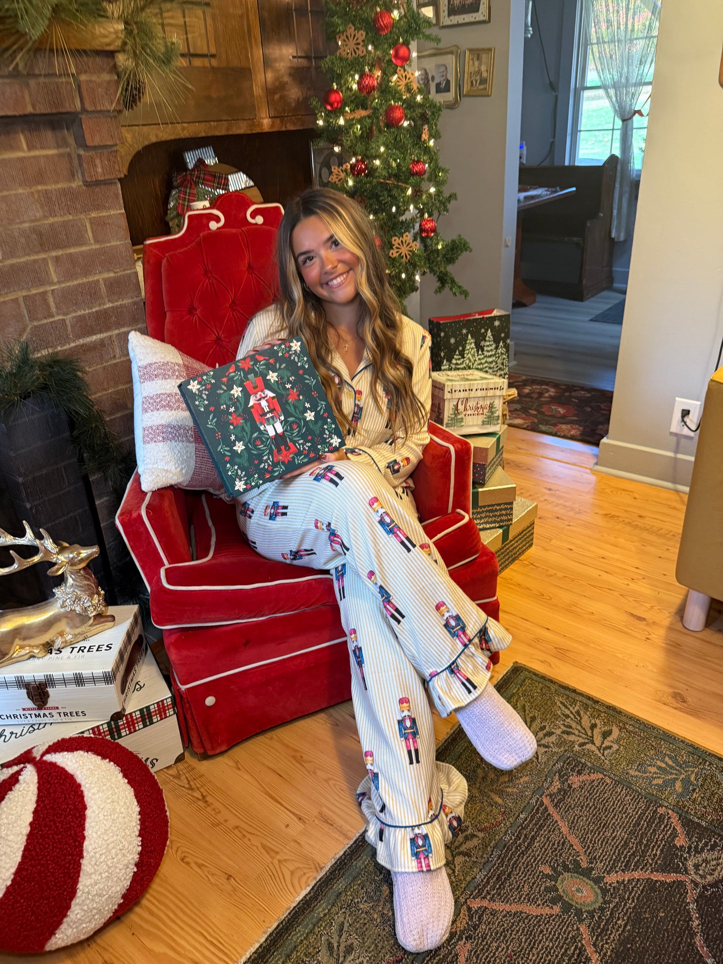 Nutcracker Jammies in Butter (SOLD TOGETHER)