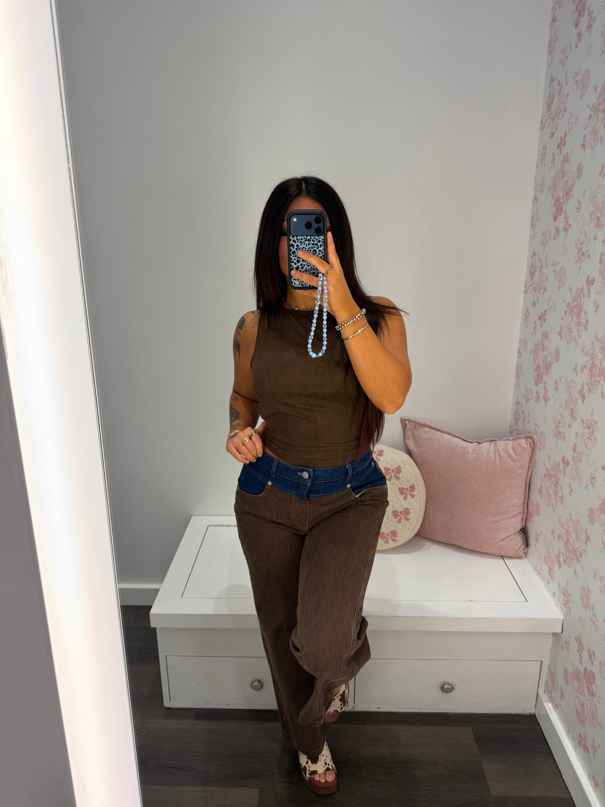 In My Head Suede Tank