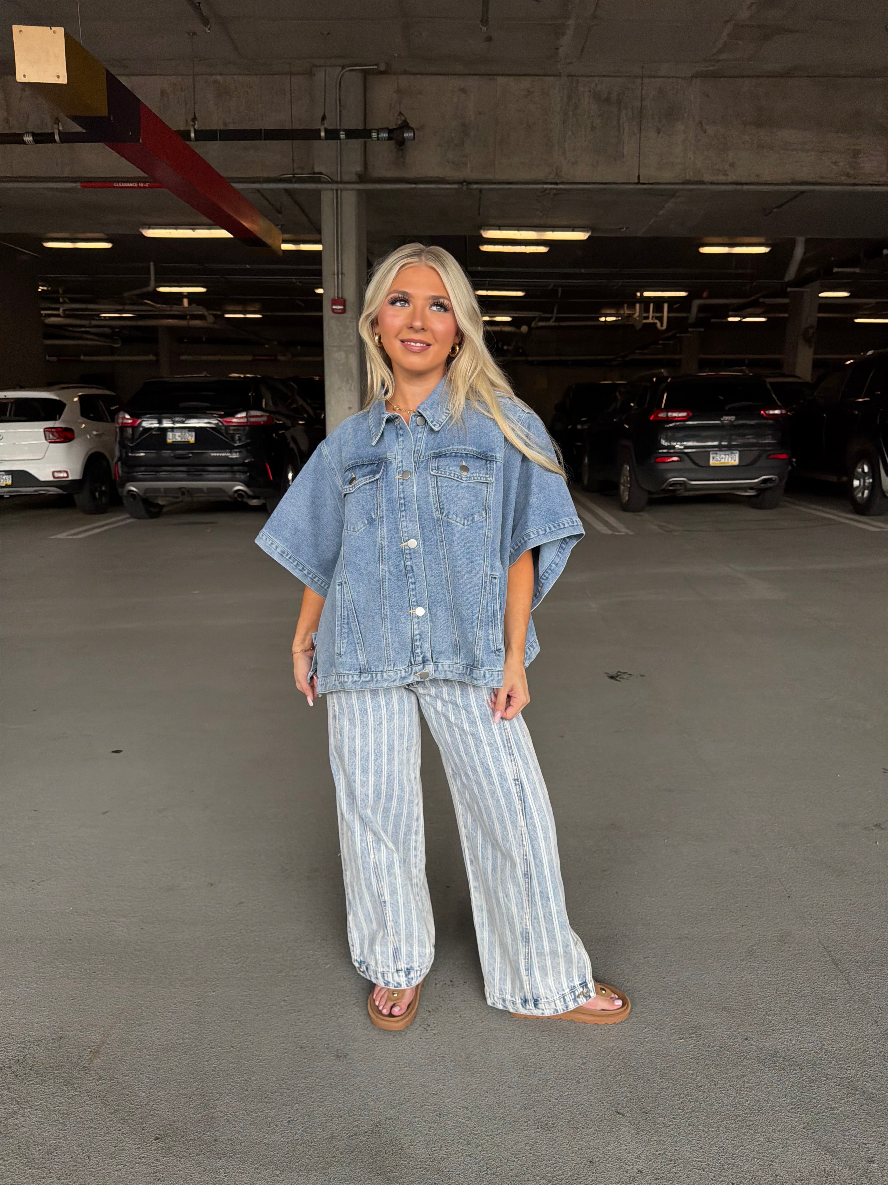 Denim Doll Cape Jacket