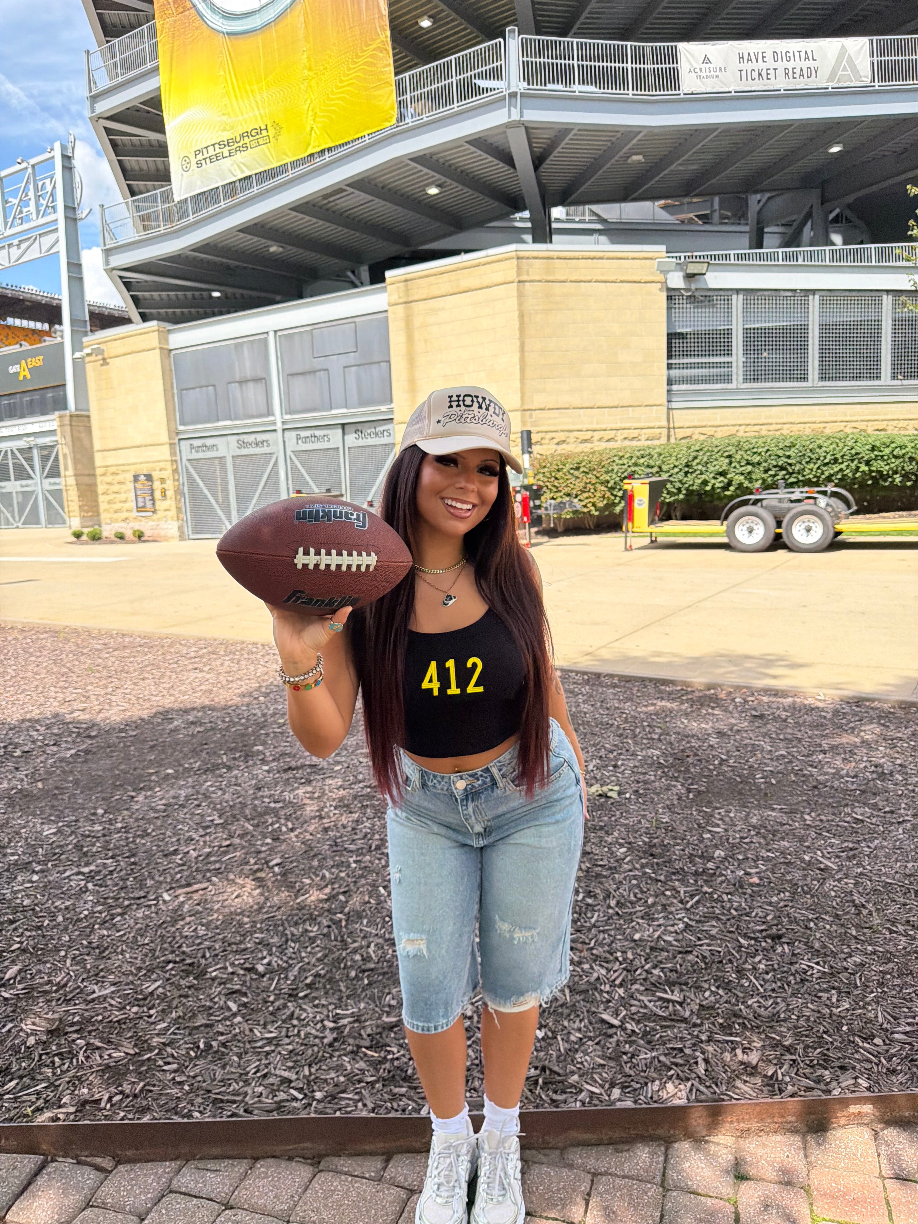Black & Gold Tank: 412 FINAL SALE