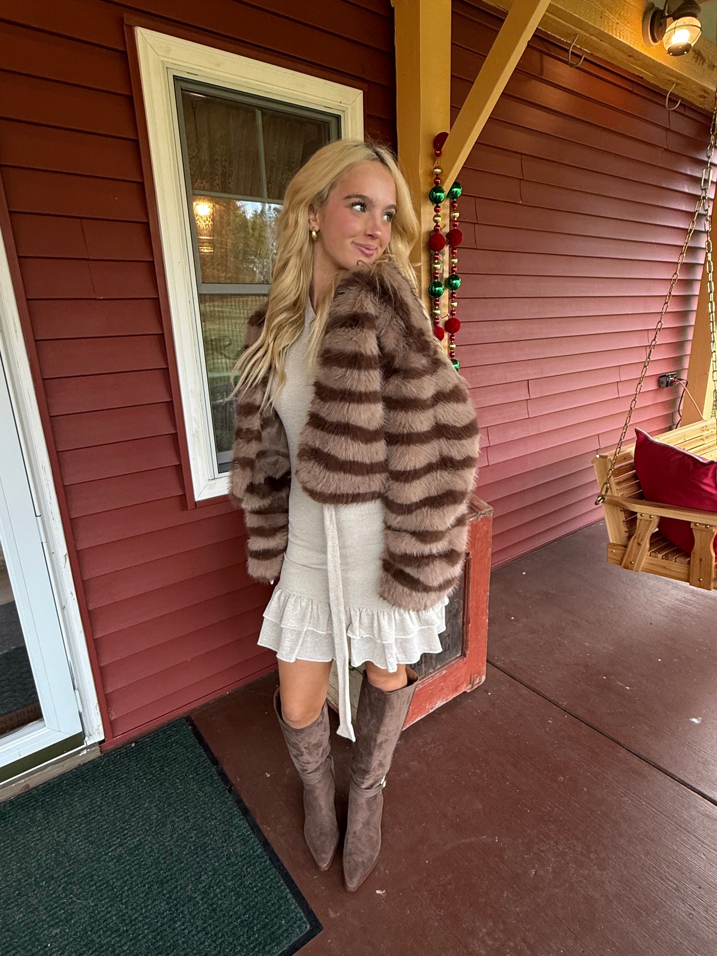 Caramel Macchiato Fur Coat
