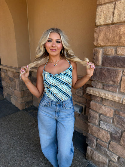 Blues Clues Cowl Neck Halter
