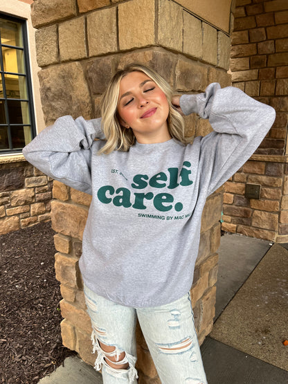 Self Care Mac Miller Sweatshirt in Grey