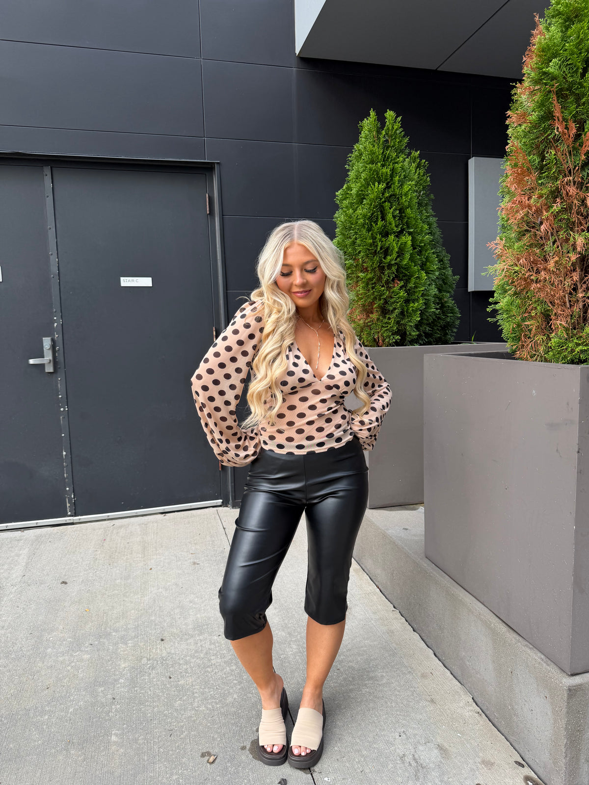 Little Sabrina Leather Capri