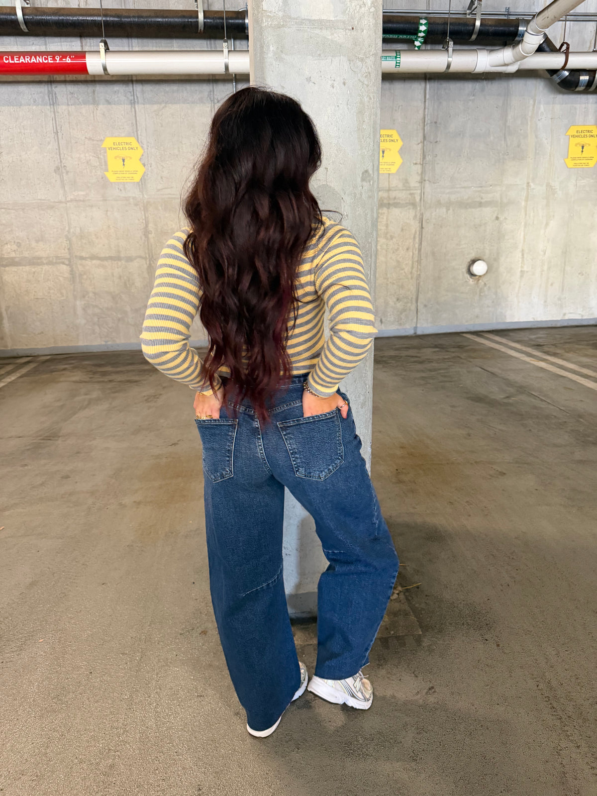 Brave Barrel Jean in Dark Wash