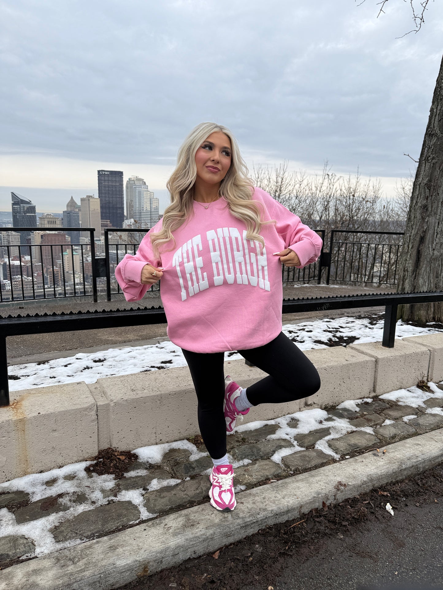 The Burgh Crewneck in Pink