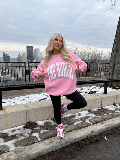 The Burgh Crewneck in Pink