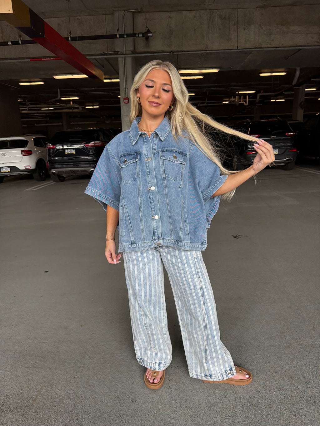 Denim Doll Cape Jacket