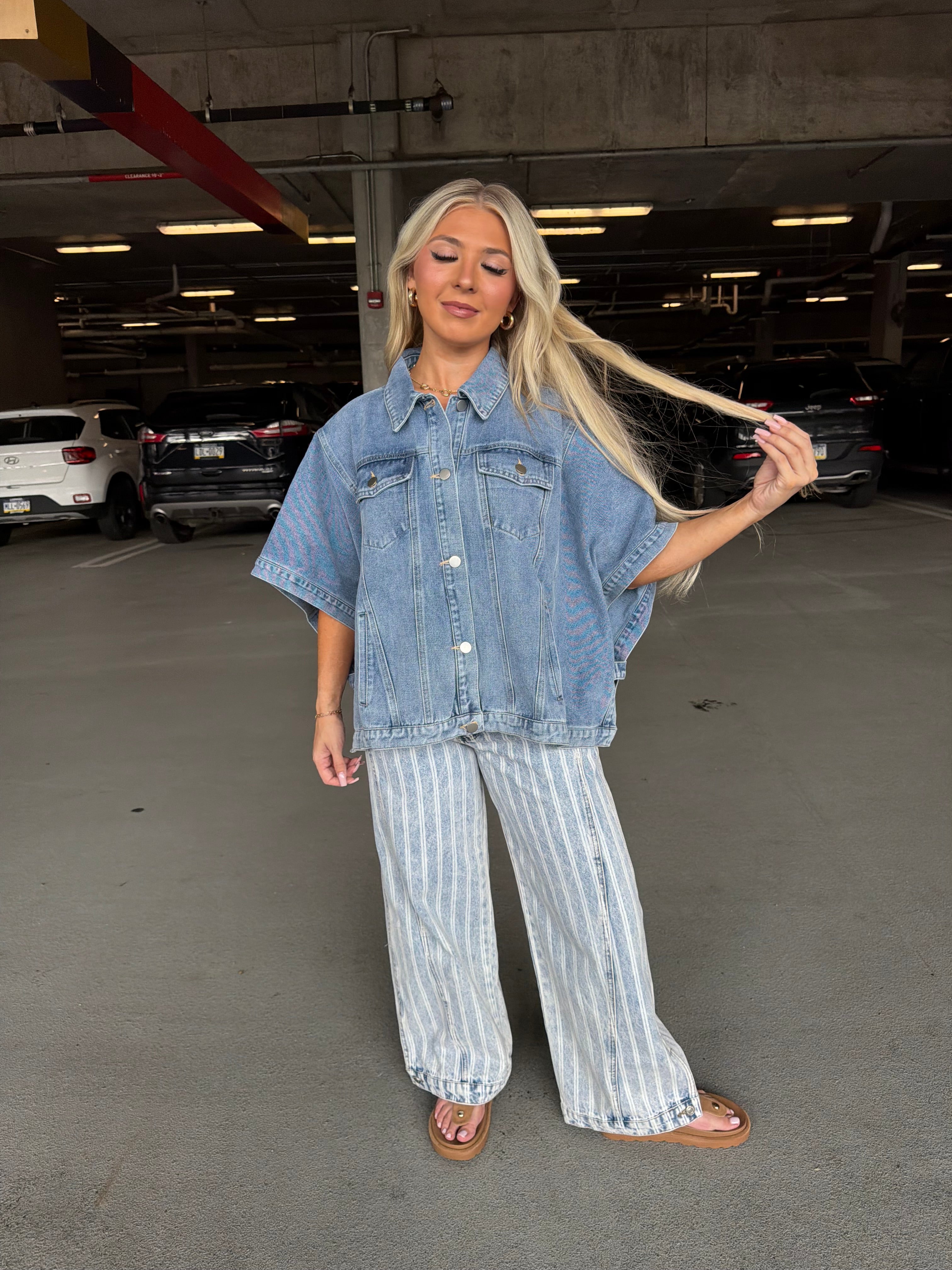 Denim Doll Cape Jacket
