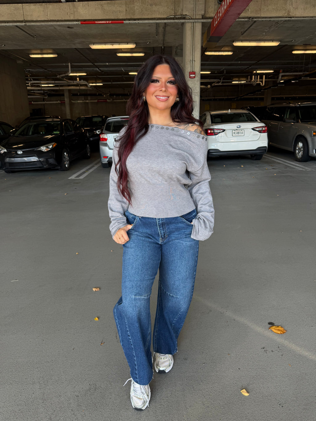 Button Up Gf Sweater