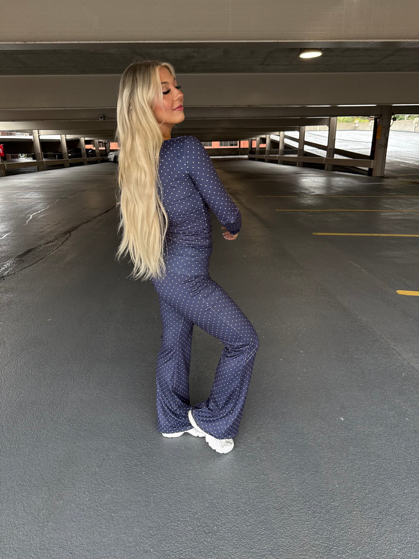 Chill Pilates Set in Navy (TOP)