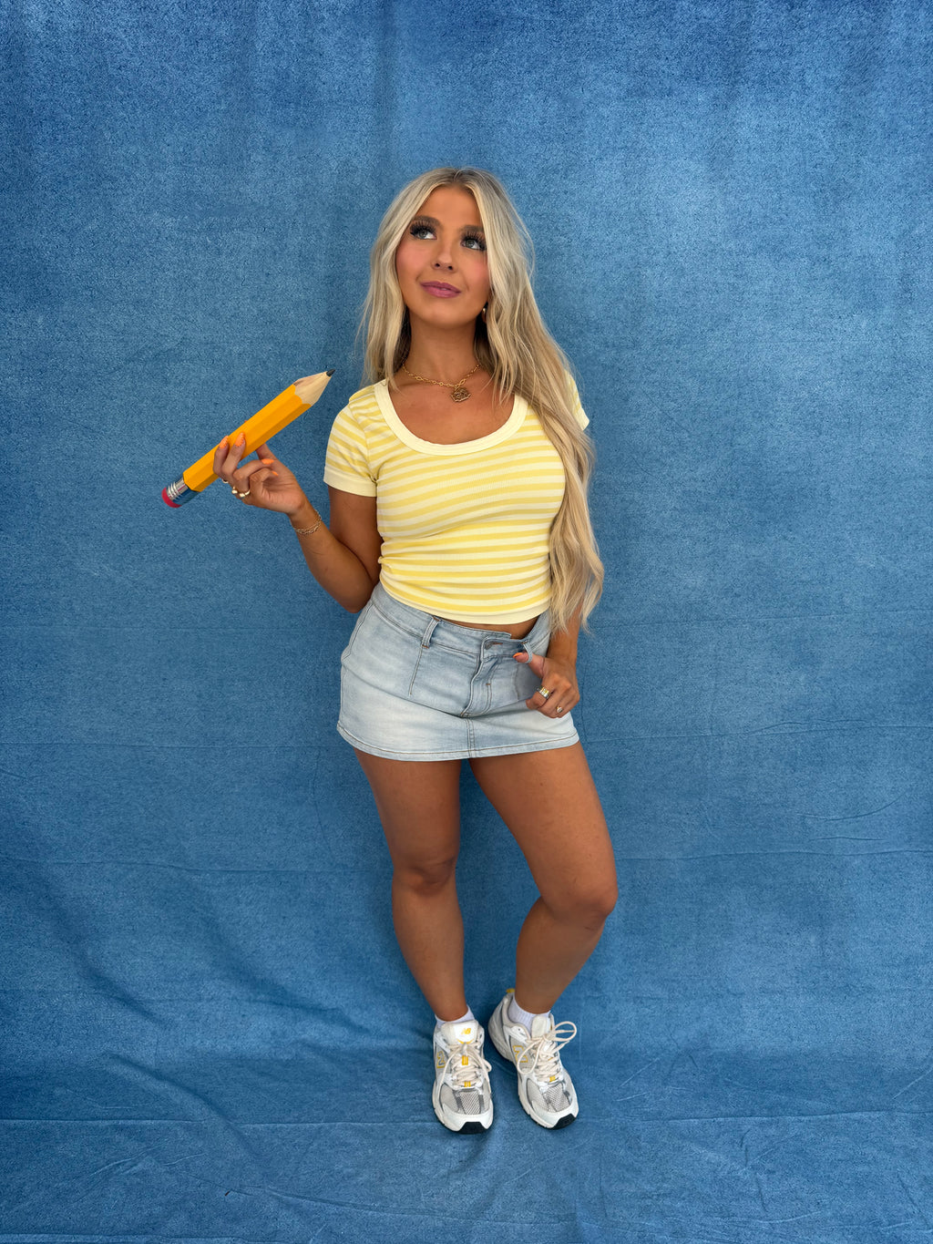 Sugar Scoop Tee in Banana