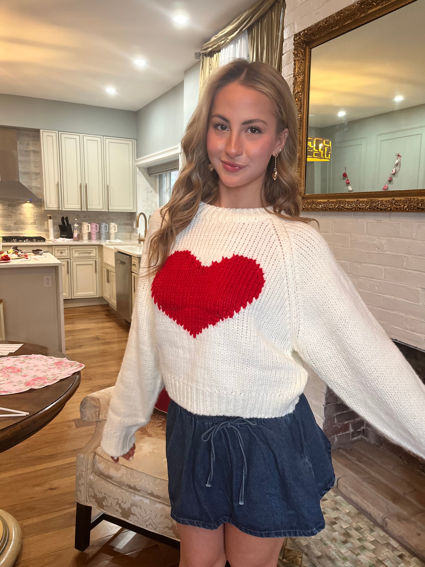 Hollow Heart Sweater