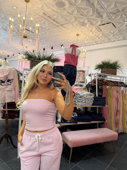 Later Today Set (TOP) Pink