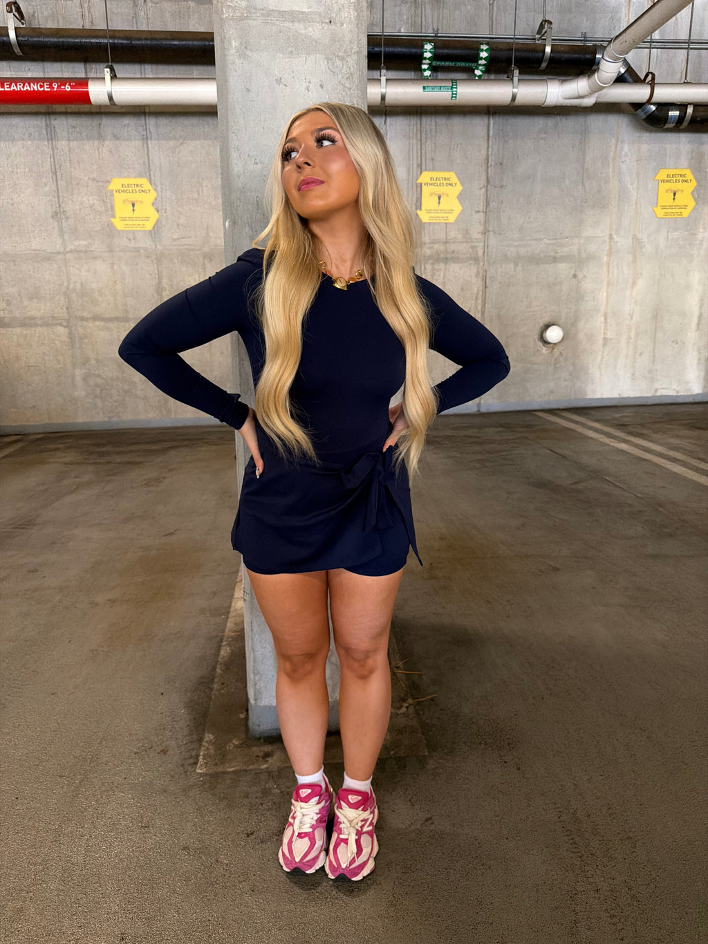 Daffy Dark Navy Active Dress