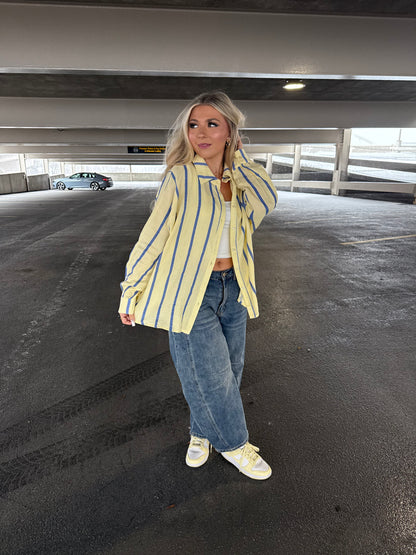 Buttered Blueberries Button-Up