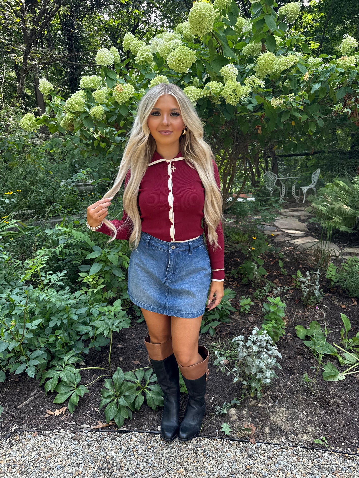 Luster Burgundy Sweater