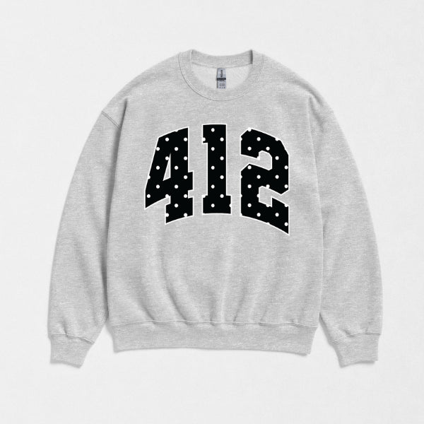 412 Polka Crewneck GREY