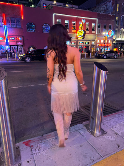 The Olivia Western Tassel Dress