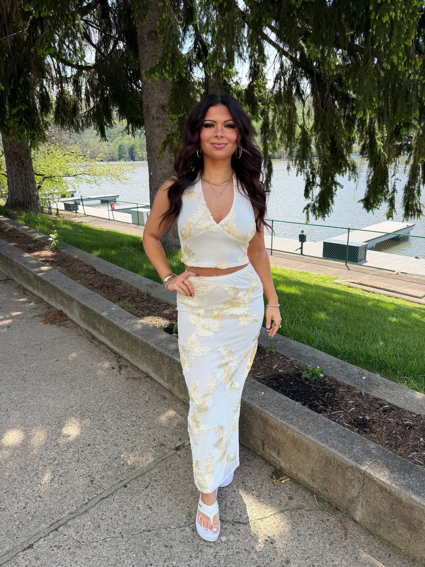 Floral Bananas Set (SKIRT)