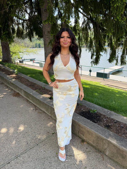 Floral Bananas Set (SKIRT)