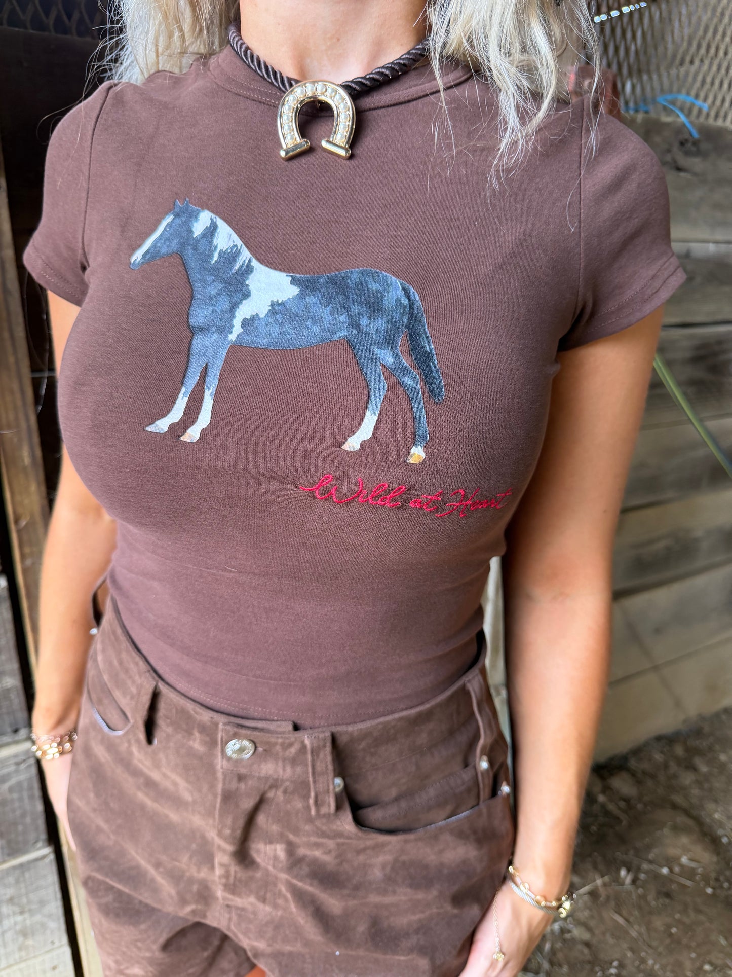 Hold The Horse Bby Tee