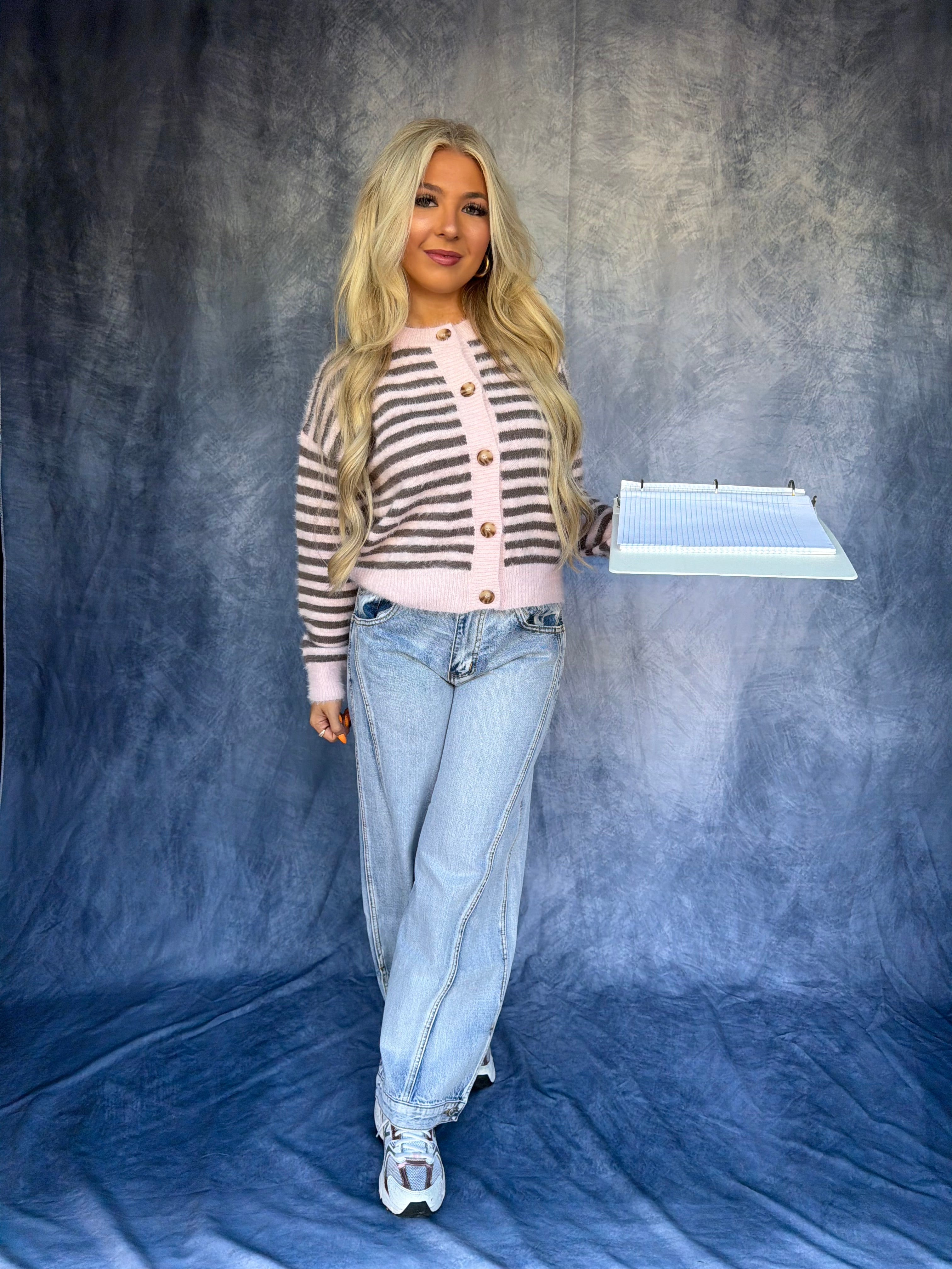 Sugar Sugar Stripe Barrel Jeans