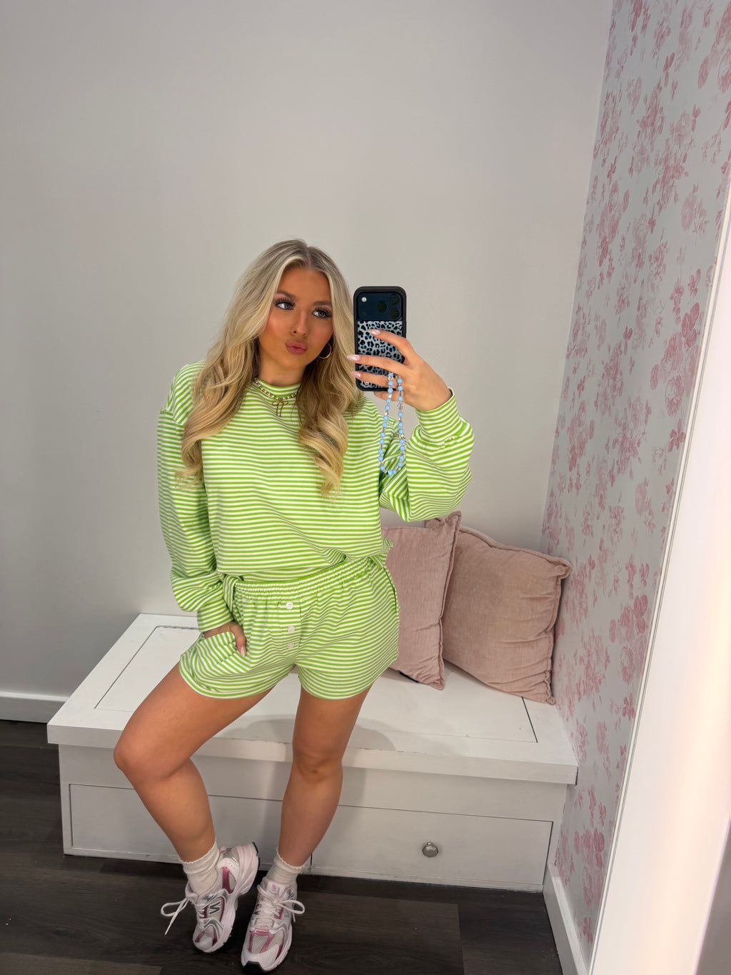 Lucky Love Stripe Set (SHORTS)