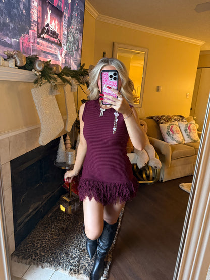 Dark Cherry Lacquer Dress