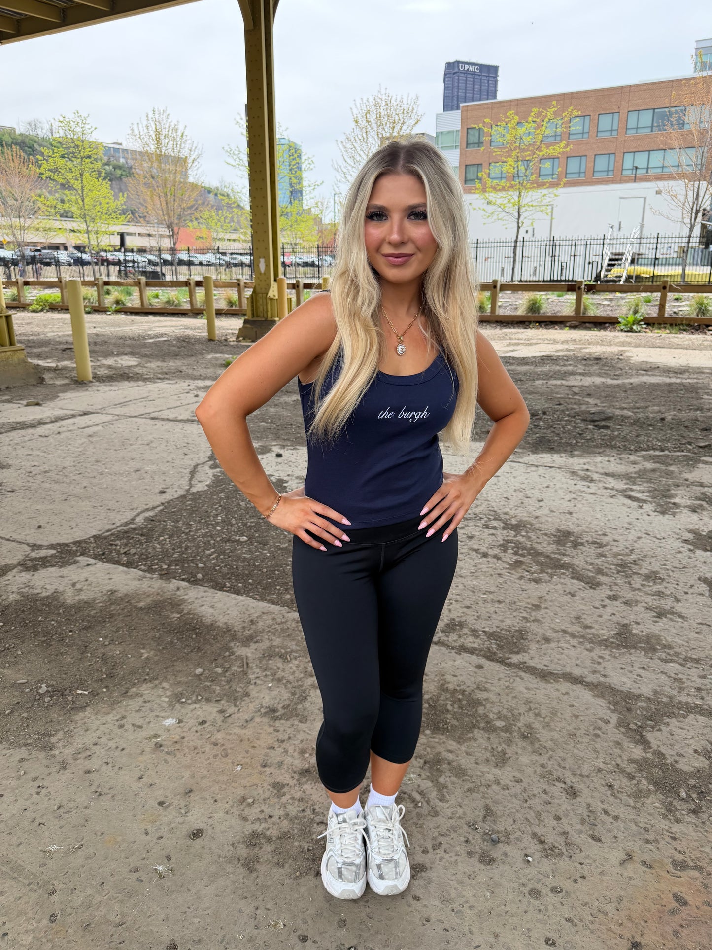 The Burgh Cami in Navy