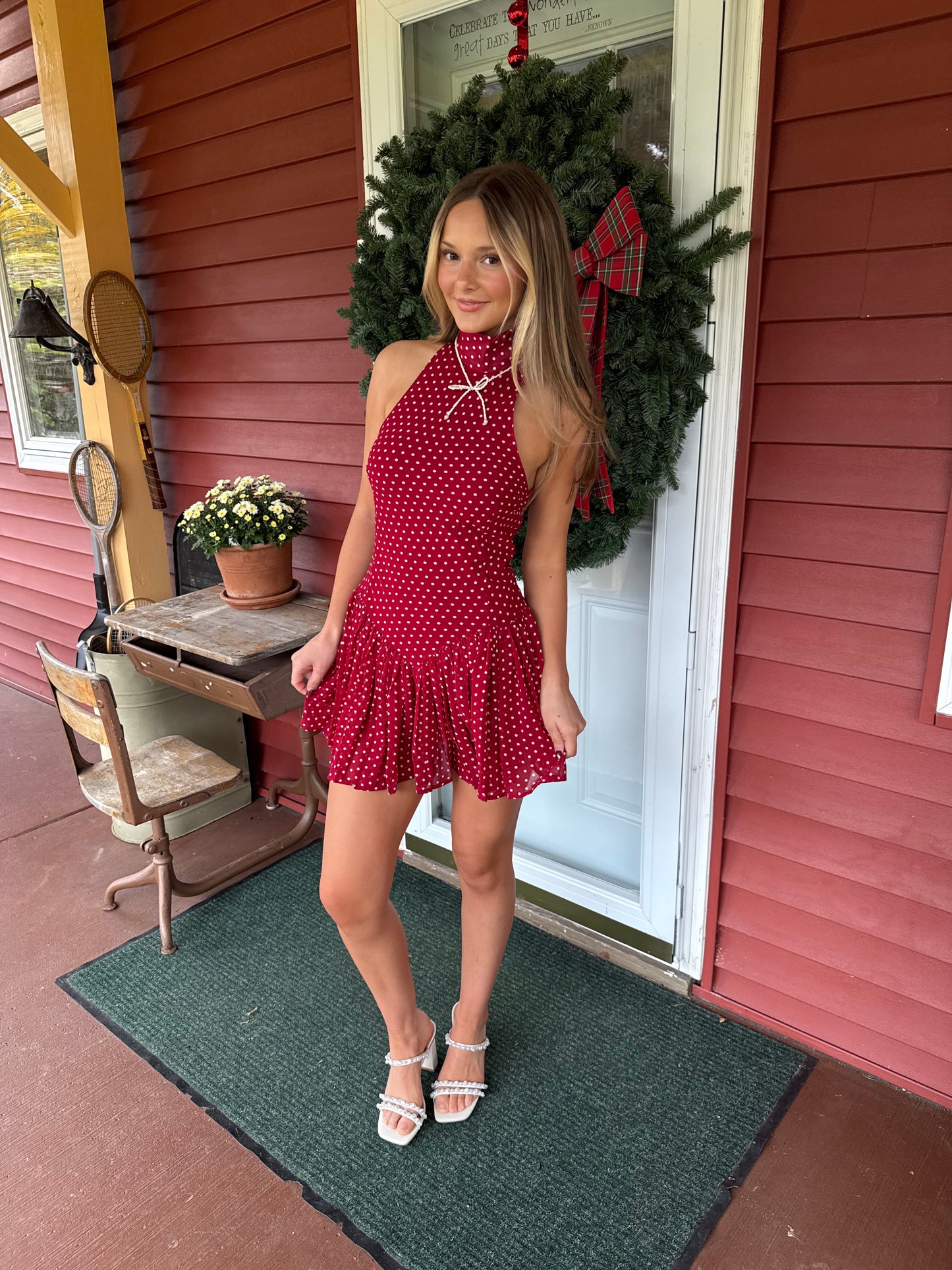 Cranberry Crushing Dress