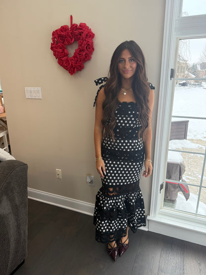 Ribboned Romance Polka Dress