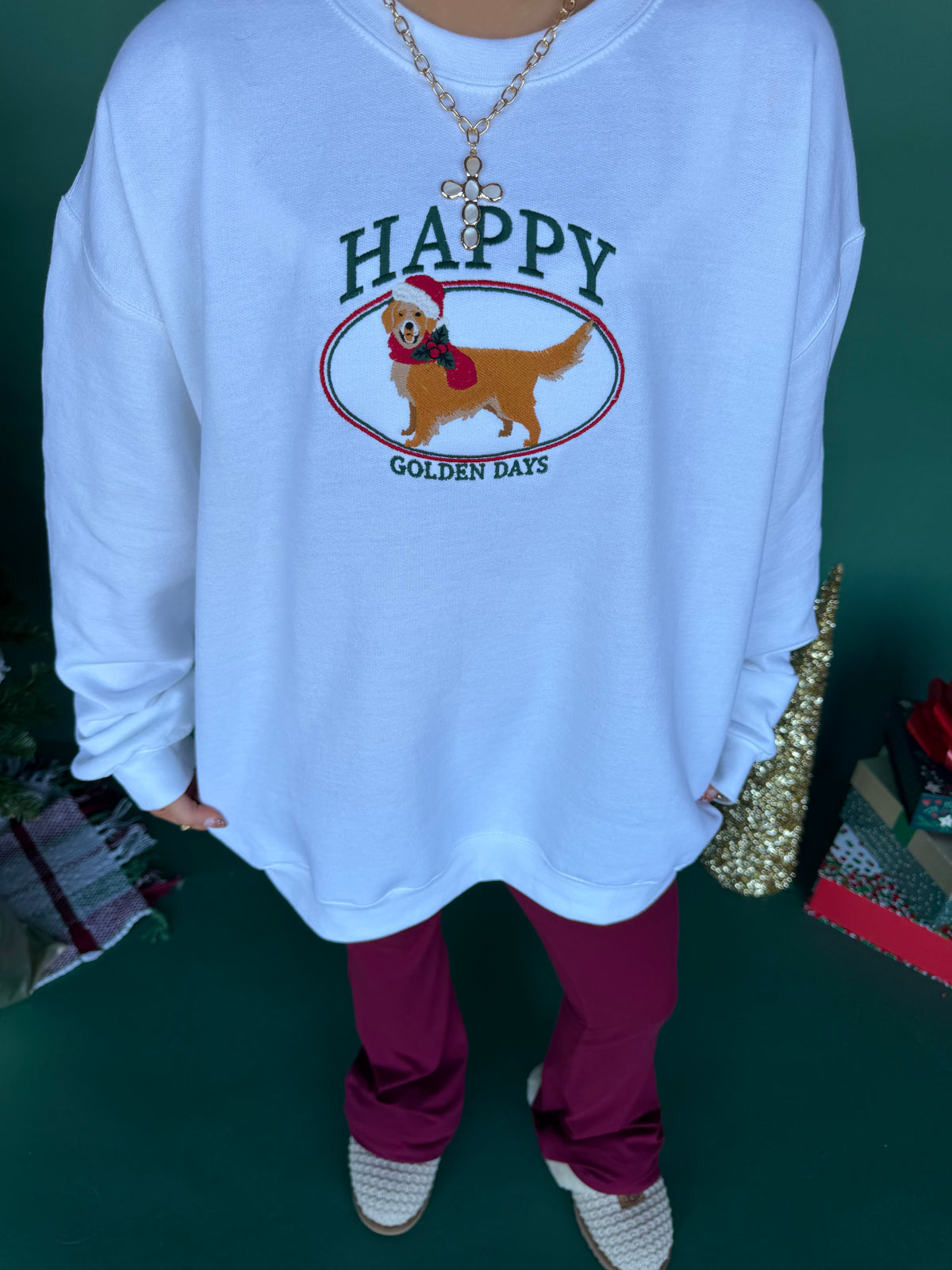 Happy Golden Days Crewneck FINAL SALE