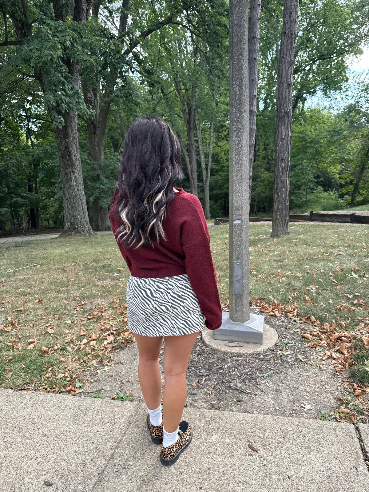 Zebra Cake Mini Skirt
