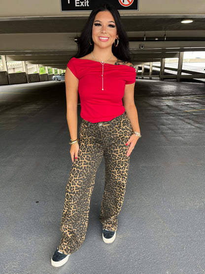 Ombre Leopard Wide Pant