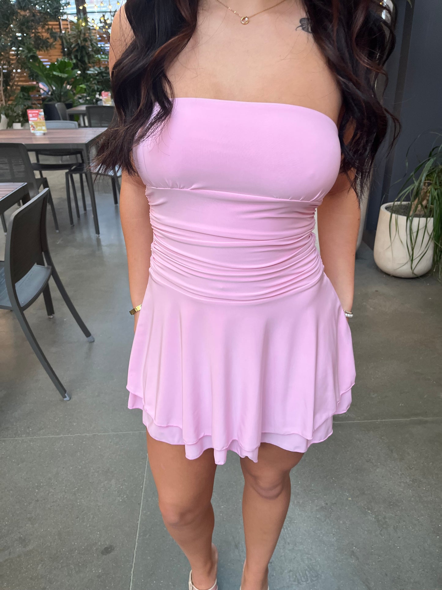 Lover Gal Mini Dress in Pink