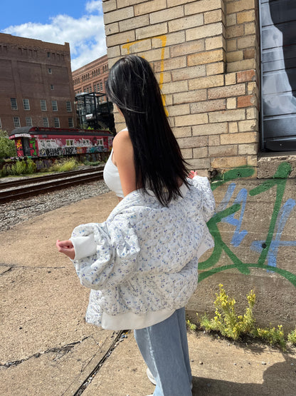 Floral Fields Blue Bomber