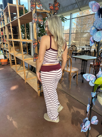 Sally Striped Set in Pink (TOP ONLY)