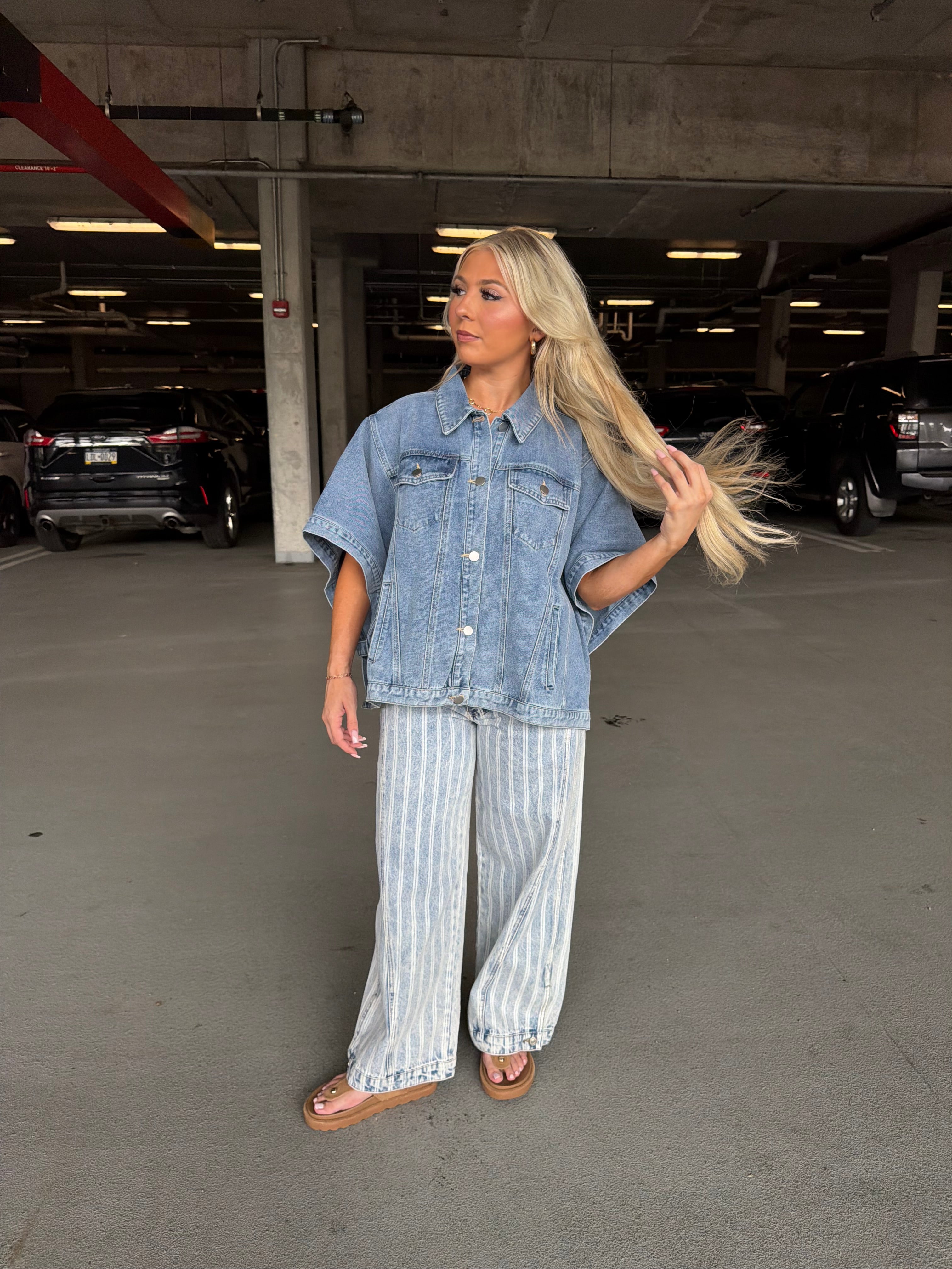 Denim Doll Cape Jacket