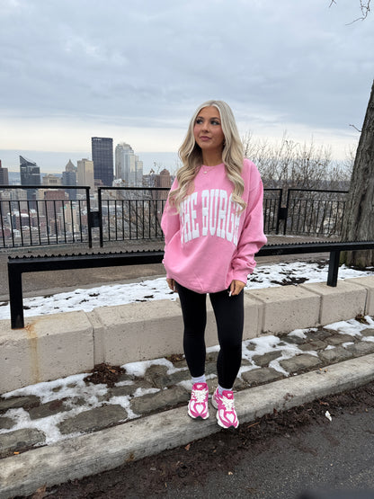The Burgh Crewneck in Pink