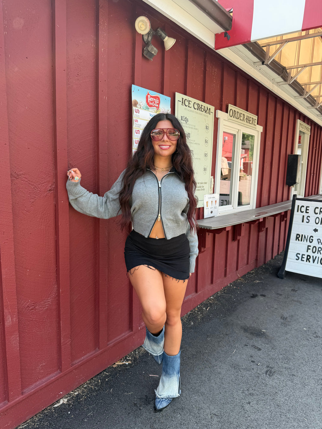 Leather Sweater Zippy