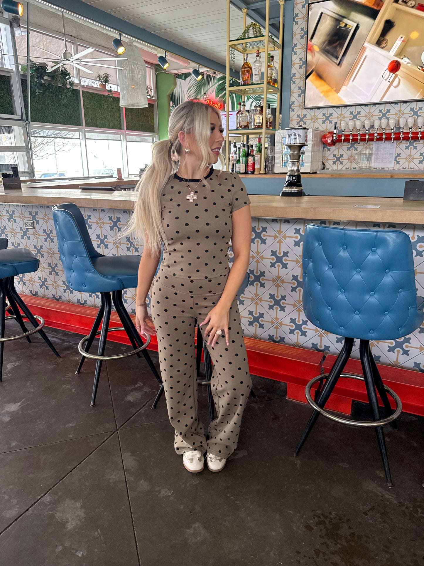 Hazel Eyes Polka Set (TOP)